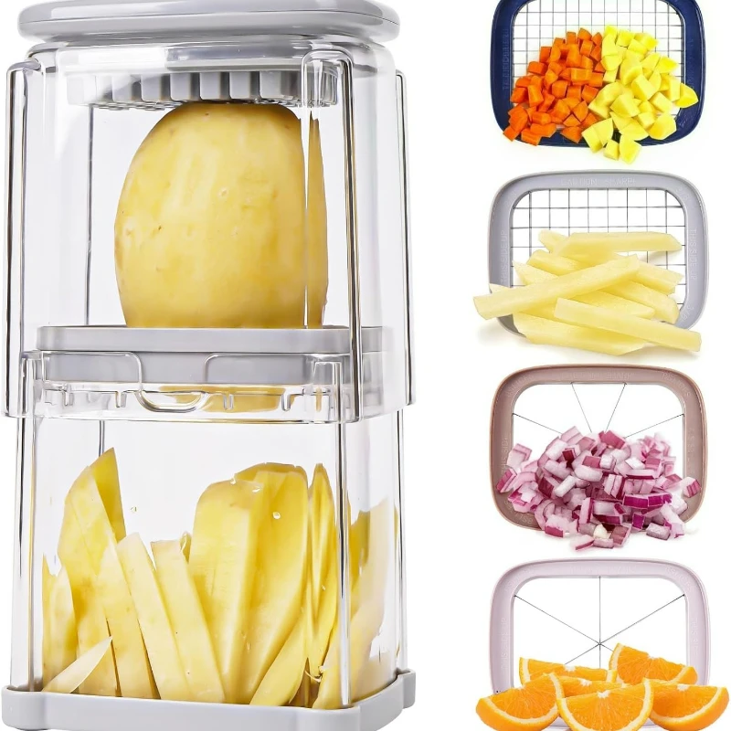 Potato Cutter for Fries,Onion Dicer,Food Chopper&Apple Slicer Manual Vegetable Cutter French Fry Cutter kitchen accessories
Potato Cutter for Fries,Onion Dicer,Food Chopper&Apple Slicer Manual Vegetable Cutter French Fry Cutter kitchen accessories