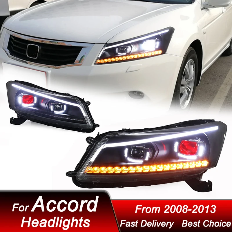 Автомобильные светодиодные фары для Honda Accord 8Gen 08-13, новый стиль, полностью светодиодная сборка, обновление объектива проектора, комплект аксессуаров
Автомобильные светодиодные фары для Honda Accord 8Gen 08-13, новый стиль, полностью светодиодная сборка, обновление объектива проектора, комплект аксессуаров