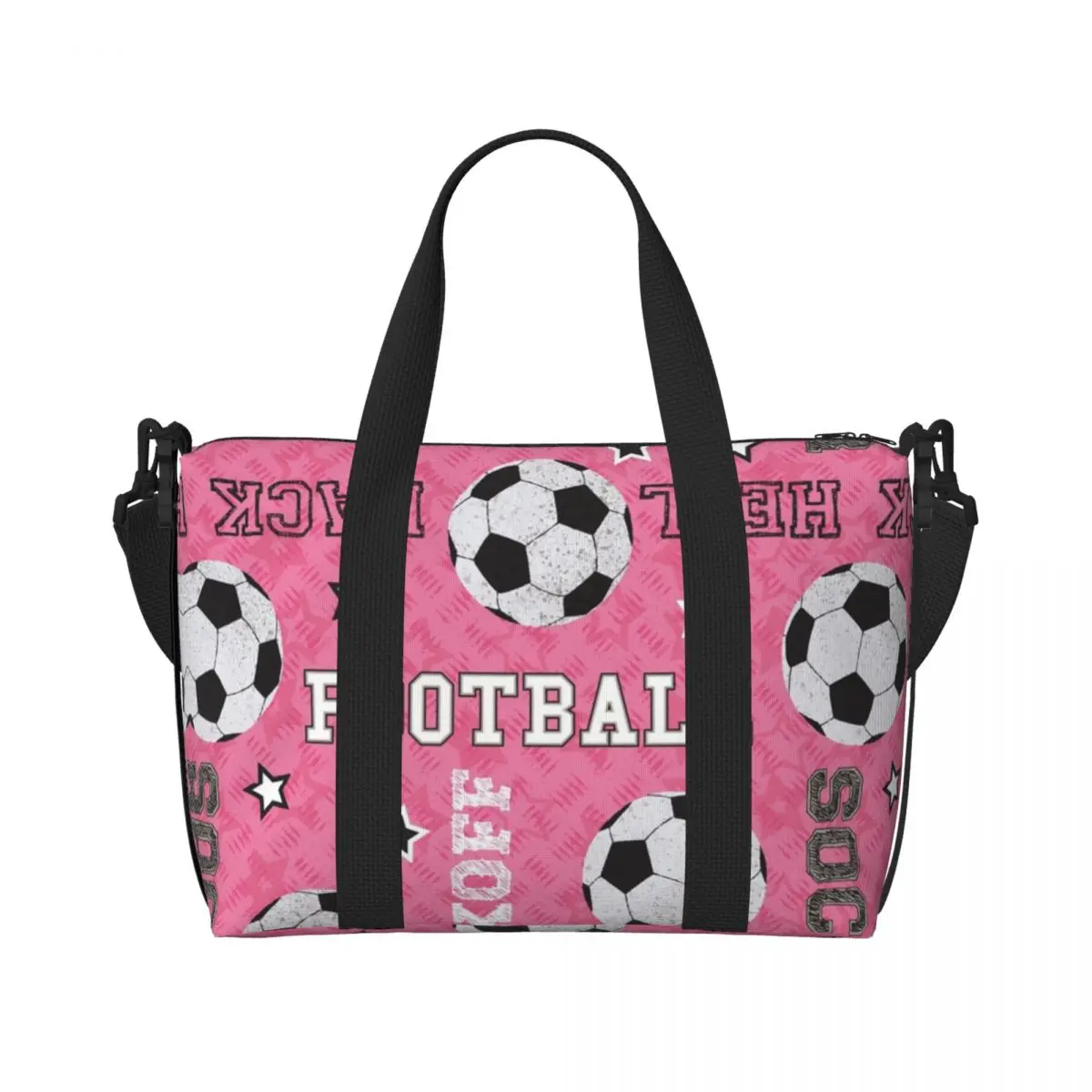 Custom Football Soccer Beach Tote Bag for Women Large Compartment Beach Gym Travel Bags
Custom Football Soccer Beach Tote Bag for Women Large Compartment Beach Gym Travel Bags