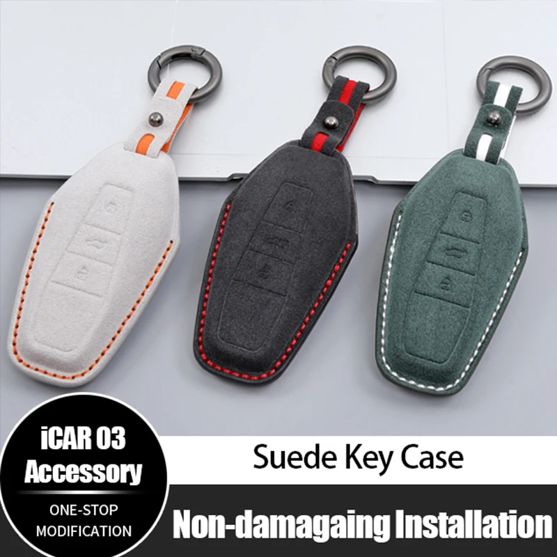 For Chery Icar 03 Jaecoo J6 Key Case Hot Selling Suede Leather Auto Remote Key Case Fashion Luxury Cover Bag Car Accessories
For Chery Icar 03 Jaecoo J6 Key Case Hot Selling Suede Leather Auto Remote Key Case Fashion Luxury Cover Bag Car Accessories