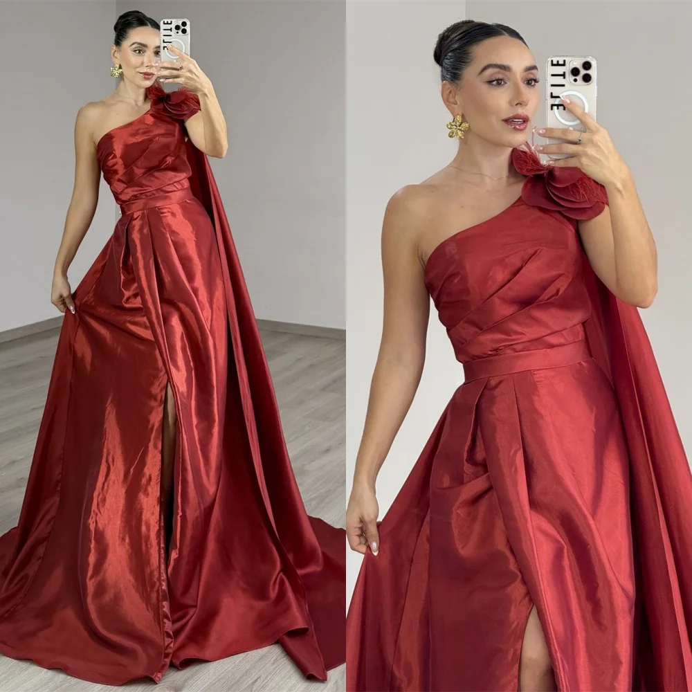 Customized Sparkly Satin Evening Dresses Exquisite One Shoulder Sleeveless Celebrity Gowns Luxury Chapel Train Prom Dress
Customized Sparkly Satin Evening Dresses Exquisite One Shoulder Sleeveless Celebrity Gowns Luxury Chapel Train Prom Dress