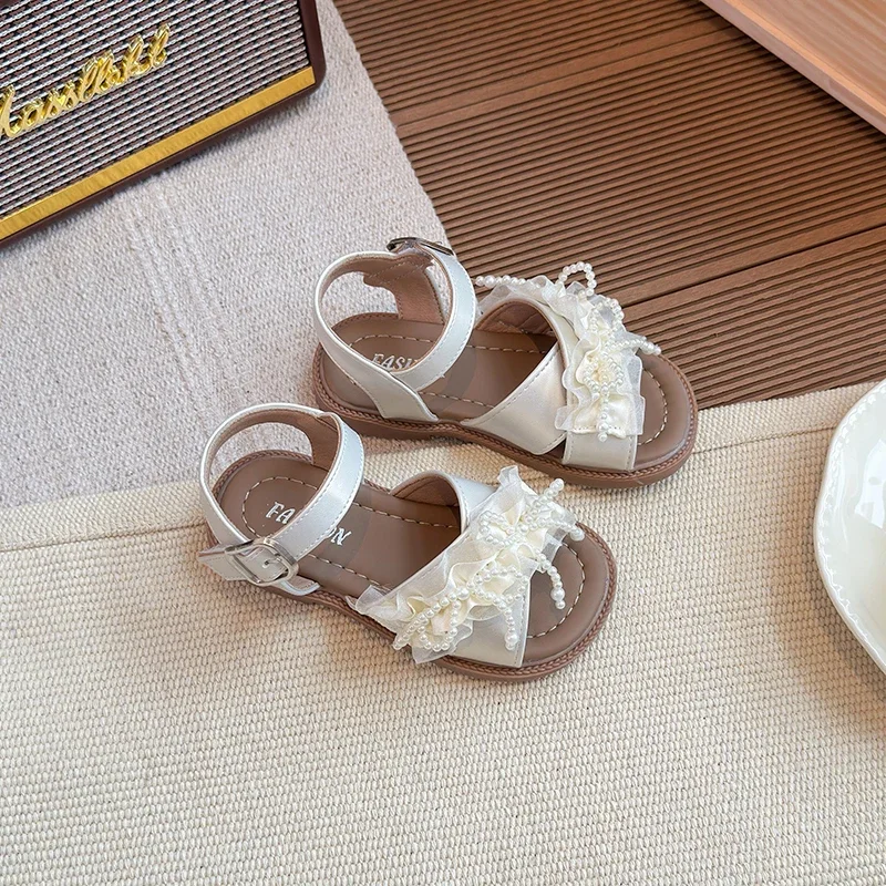 2025 Children Princess Sandals for Girls Summer New Fashion Korean Style Soft Bottom Anti-slippery Elegant French Beach Shoes
2025 Children Princess Sandals for Girls Summer New Fashion Korean Style Soft Bottom Anti-slippery Elegant French Beach Shoes