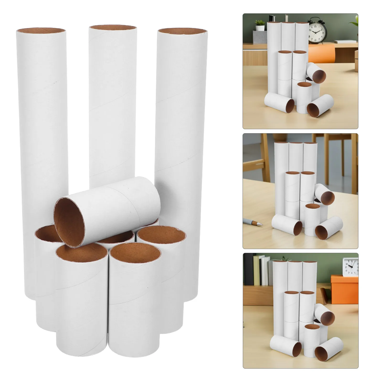 12Pcs D Kraft Paper Tubes White Cardboard Rolls for DIY Painting Drawing Craft Supplies Kids Adults Creative Art Projects
12Pcs D Kraft Paper Tubes White Cardboard Rolls for DIY Painting Drawing Craft Supplies Kids Adults Creative Art Projects