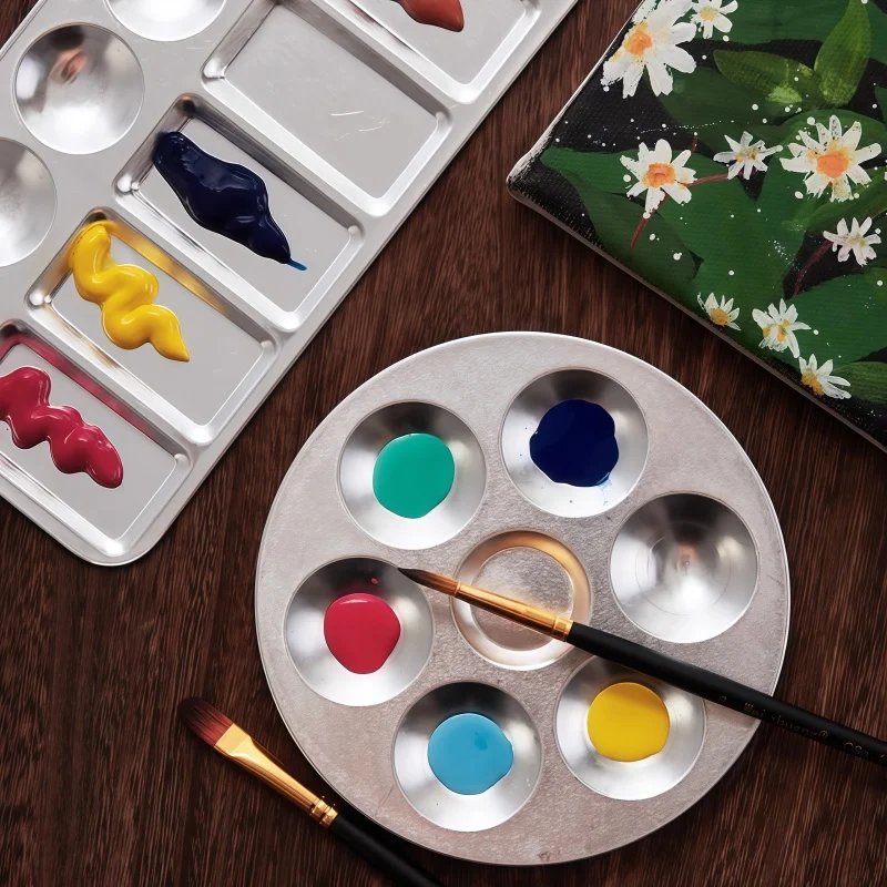 Алюминиевый лоток для смешивания пигментов для покраски, металлическая пластина для смешивания, алюминиевая пластина для смешивания керамических инструментов
Алюминиевый лоток для смешивания пигментов для покраски, металлическая пластина для смешивания, алюминиевая пластина для смешивания керамических инструментов