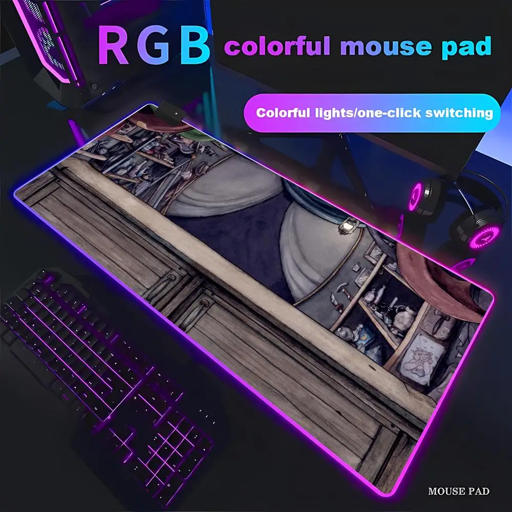 HYBXAXC Mouse Pad Rubber Non-slip For Office Retro Fantasy Shop Desk Mat RGB Gaming Pad HD Gamer Large LED Light XXL PC
HYBXAXC Mouse Pad Rubber Non-slip For Office Retro Fantasy Shop Desk Mat RGB Gaming Pad HD Gamer Large LED Light XXL PC