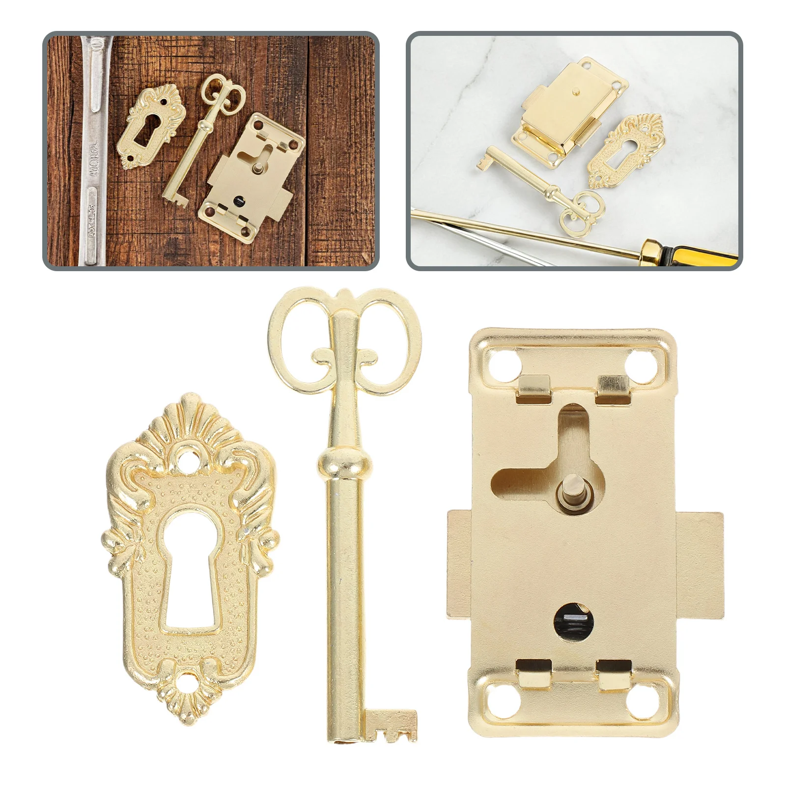 1set 1Set Vintage Jewelry Box Alloy Lock Zinc Retro Decorative Case Hardware For Cabinet Drawer Wooden Cupboard
1set 1Set Vintage Jewelry Box Alloy Lock Zinc Retro Decorative Case Hardware For Cabinet Drawer Wooden Cupboard
