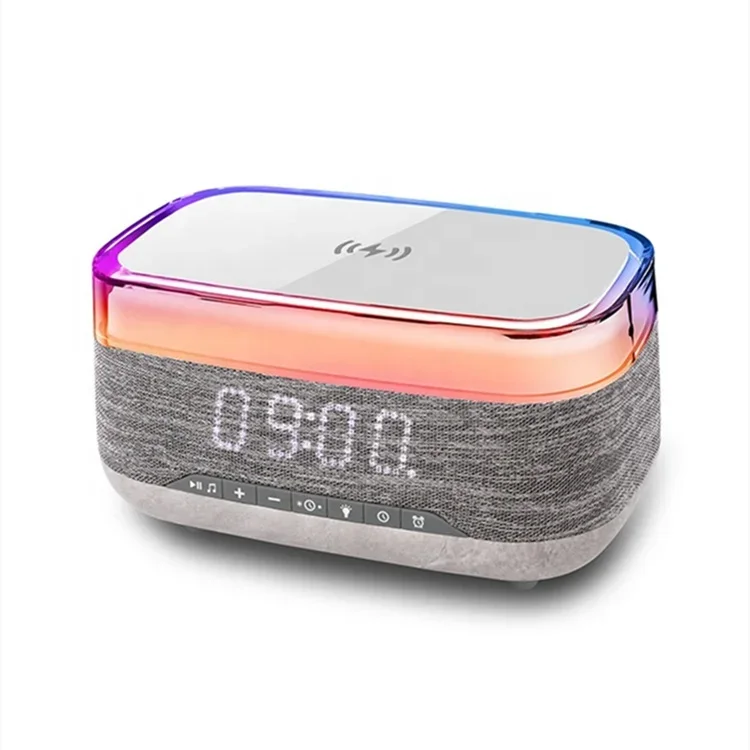 2024 New Arrival Electronic Gadgets 5-in-1 Digital Alarm Clock 7 color Night Light with Wireless Charger & Blue tooth Speaker
2024 New Arrival Electronic Gadgets 5-in-1 Digital Alarm Clock 7 color Night Light with Wireless Charger & Blue tooth Speaker