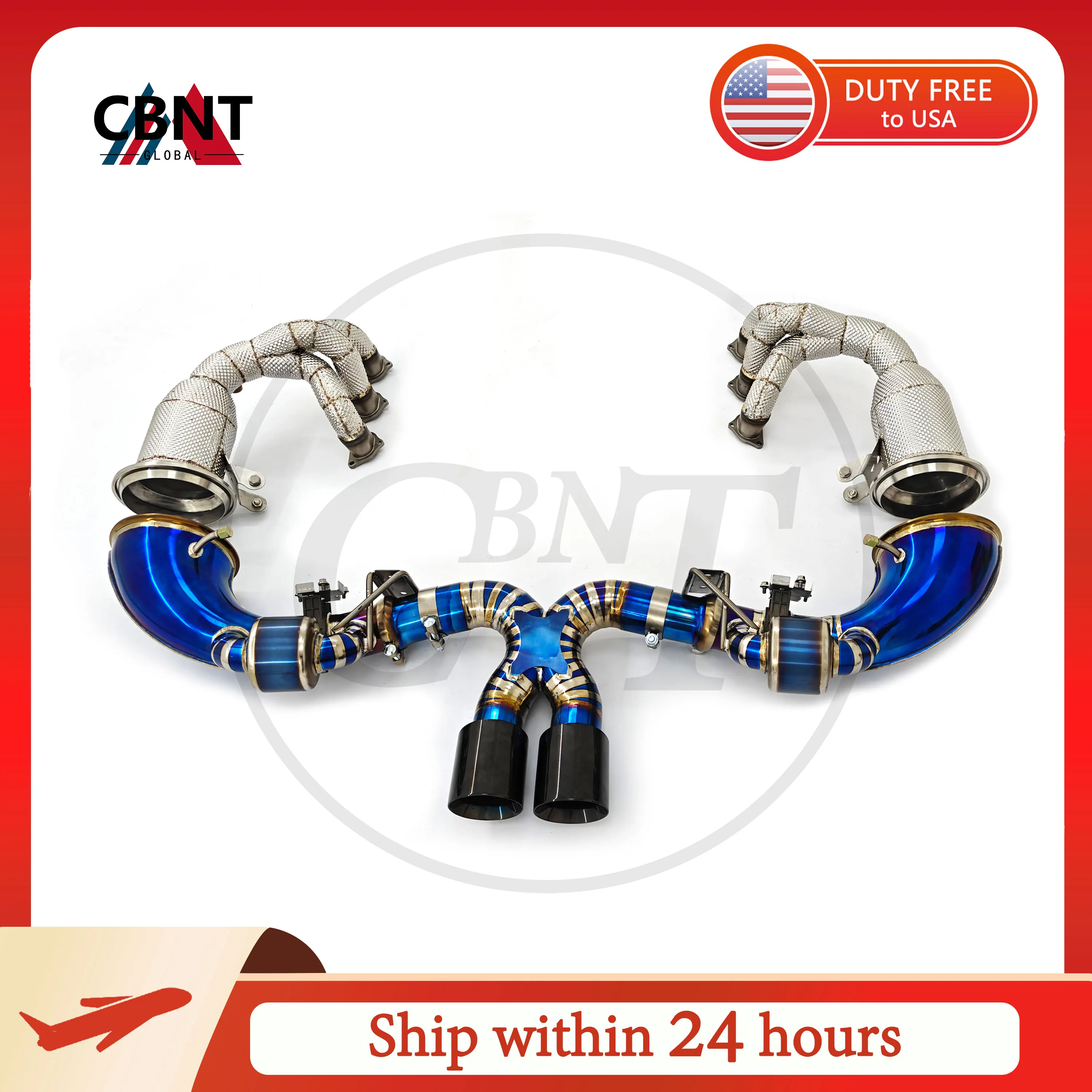 CBNT 992 GT3 Exhaust Titanium Valveed Exhaust Axleback and Manifolds for Porsche 911 992 GT3 GT3RS 4.0L Muffler Exhaust Systems
CBNT 992 GT3 Exhaust Titanium Valveed Exhaust Axleback and Manifolds for Porsche 911 992 GT3 GT3RS 4.0L Muffler Exhaust Systems
