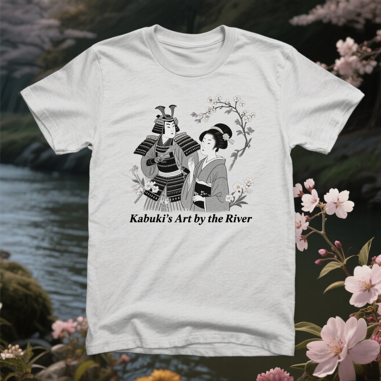 Japanese Samurai Kabuki Graphic Print Summer Luxury Brand Pure Cotton Men's and Women's T-shirt Short-sleeved Trendy Clothing 
Japanese Samurai Kabuki Graphic Print Summer Luxury Brand Pure Cotton Men's and Women's T-shirt Short-sleeved Trendy Clothing