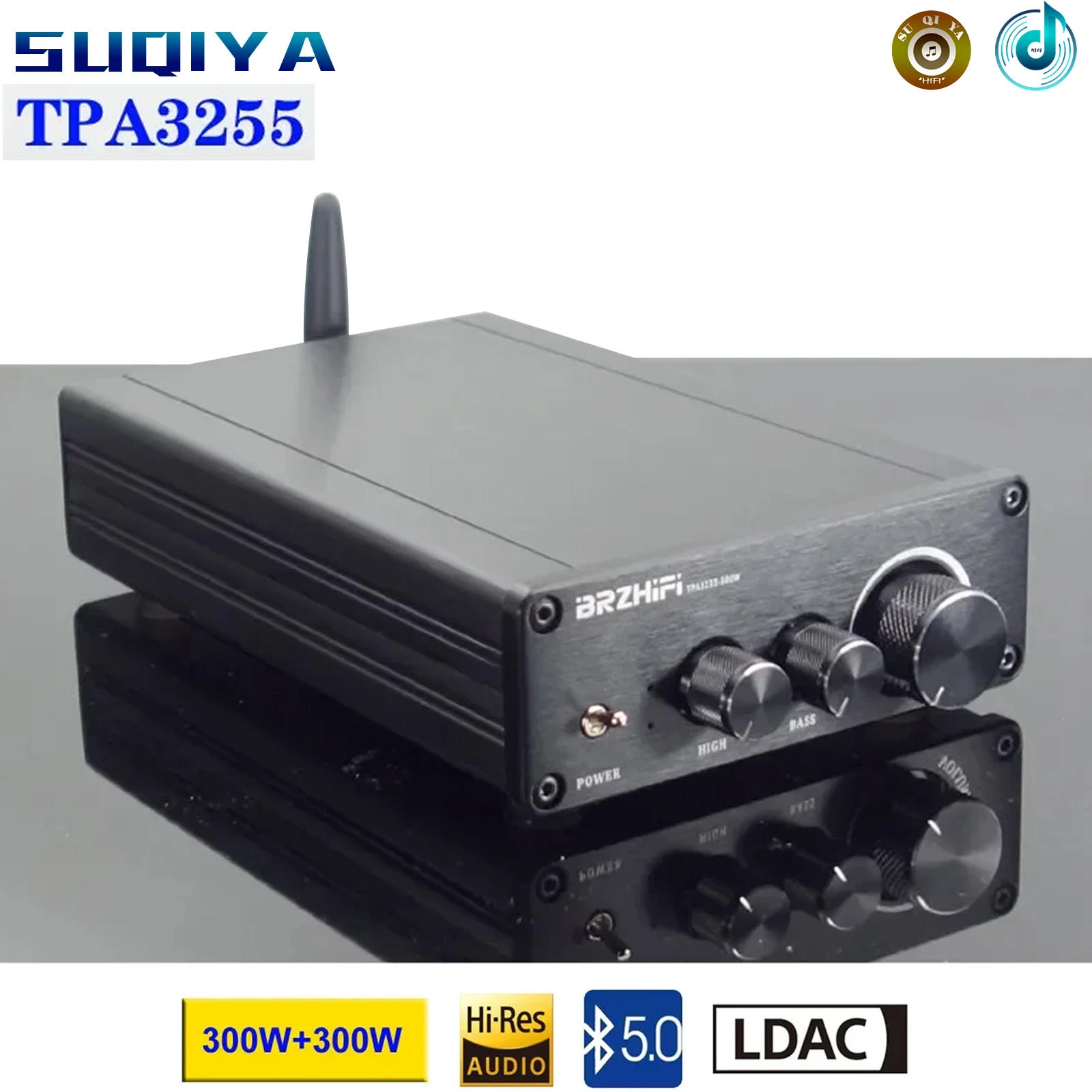 Цифровой усилитель звука DC24-48V TPA3255 300 Вт * 2 Fever HIFI QCC5125 Bluetooth 5,0, декодирование PCM5102
Цифровой усилитель звука DC24-48V TPA3255 300 Вт * 2 Fever HIFI QCC5125 Bluetooth 5,0, декодирование PCM5102