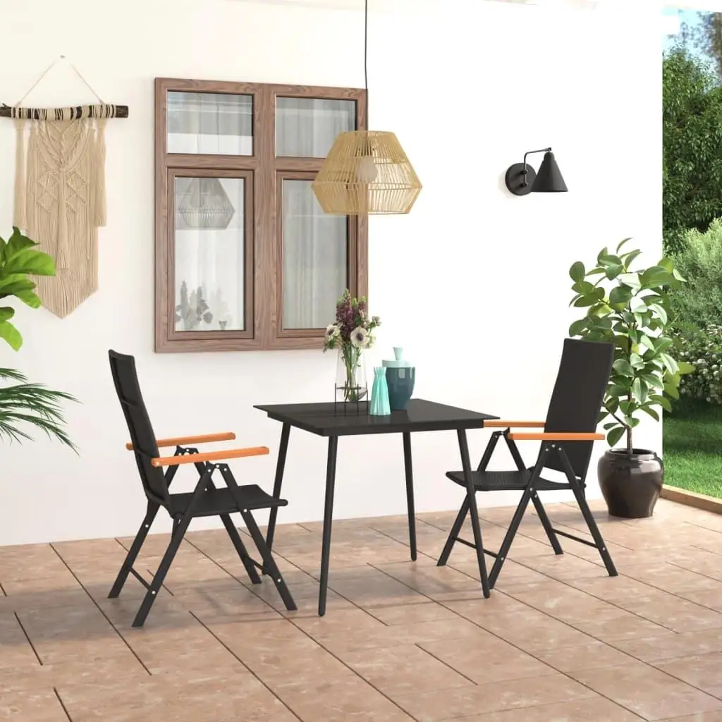 Stylish Black Brown Rattan Dining Set with Glass Top Steel Frame Outdoor Furniture
Stylish Black Brown Rattan Dining Set with Glass Top Steel Frame Outdoor Furniture