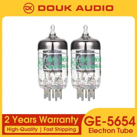 Matched Pair 7-Pin GE JAN 5654W Vacuum Tubes Upgrade for 6AK5/6J1/6Ж1/ EF95/6J1P