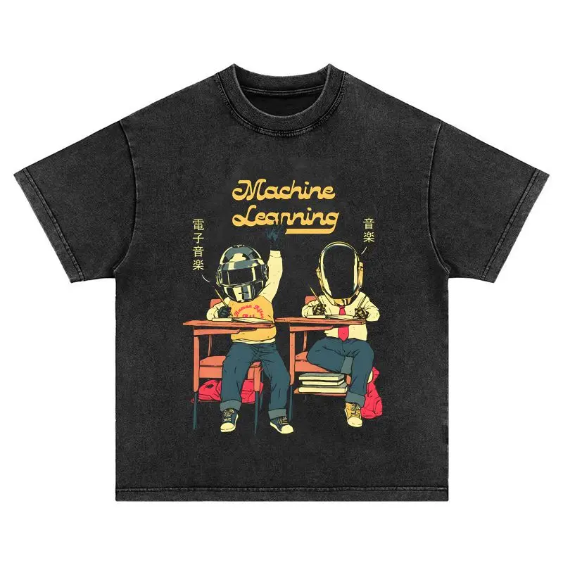 Daft Punk Daft Punk American Retro Washed Old Heavy Cotton Loose Round Neck Long Short Sleeve T-shirt for Men and Women
Daft Punk Daft Punk American Retro Washed Old Heavy Cotton Loose Round Neck Long Short Sleeve T-shirt for Men and Women