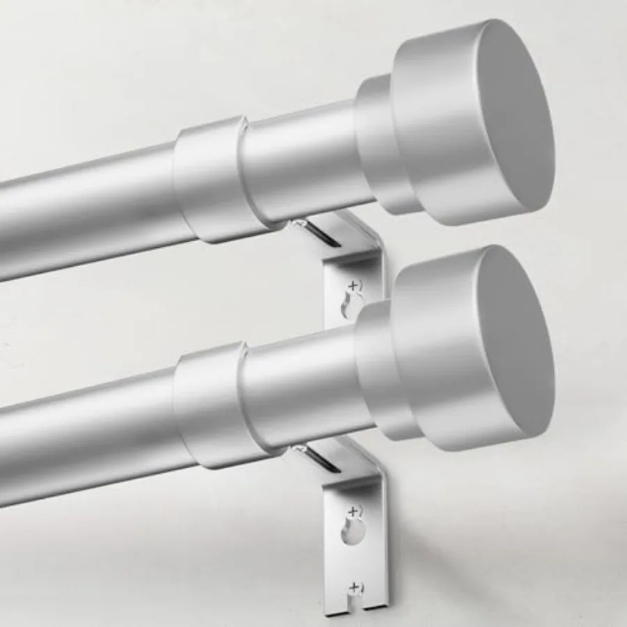 Heavy Duty Curtain Rods for Windows 66 to 120 Inch, 1 Inch Curtain Rods Set of 2 Pack for Outdoor Patio, Farmhouse, Bedroom, Ad
Heavy Duty Curtain Rods for Windows 66 to 120 Inch, 1 Inch Curtain Rods Set of 2 Pack for Outdoor Patio, Farmhouse, Bedroom, Ad