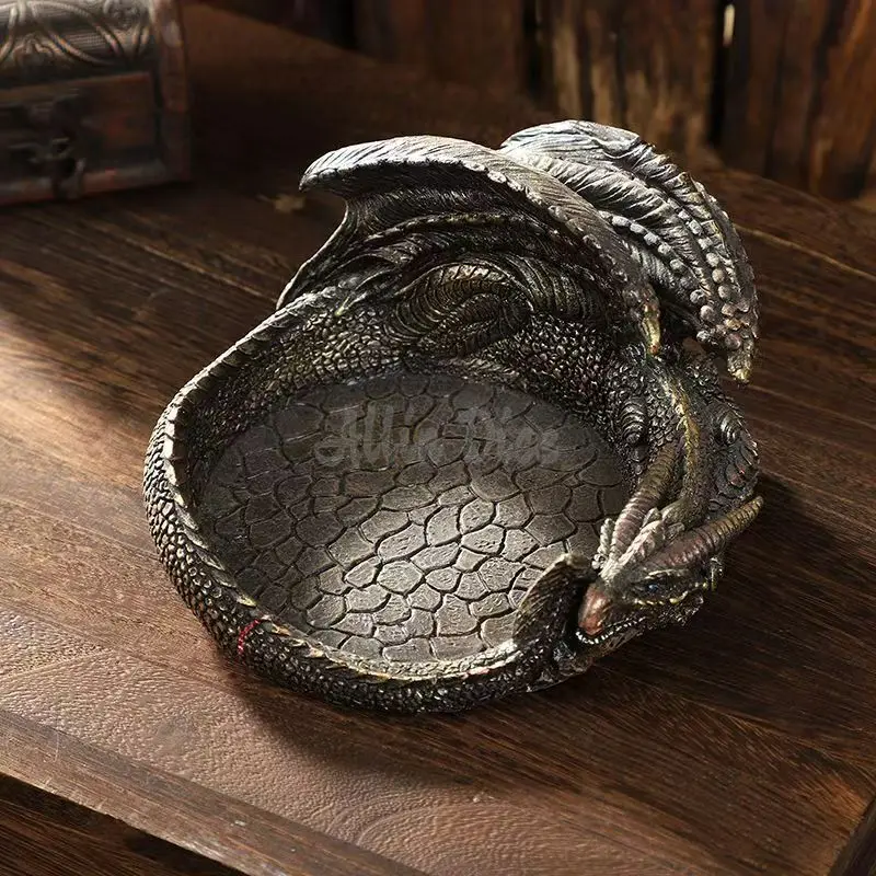 Dragon Shape Dice Tray Dragon Statue Home Decor Resin Dice box case for dungeons and dragon role playing games Player RPG Gifts
Dragon Shape Dice Tray Dragon Statue Home Decor Resin Dice box case for dungeons and dragon role playing games Player RPG Gifts