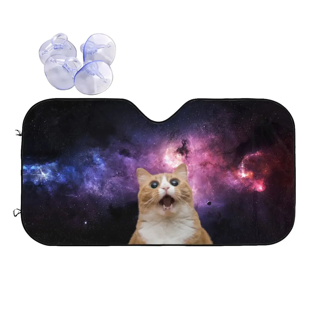 Универсальный солнцезащитный козырек Crazy Cat, лобовое стекло 70x130 см, Galaxy Space, забавная фольга, автомобильный солнцезащитный козырек, защита от солнца
Универсальный солнцезащитный козырек Crazy Cat, лобовое стекло 70x130 см, Galaxy Space, забавная фольга, автомобильный солнцезащитный козырек, защита от солнца