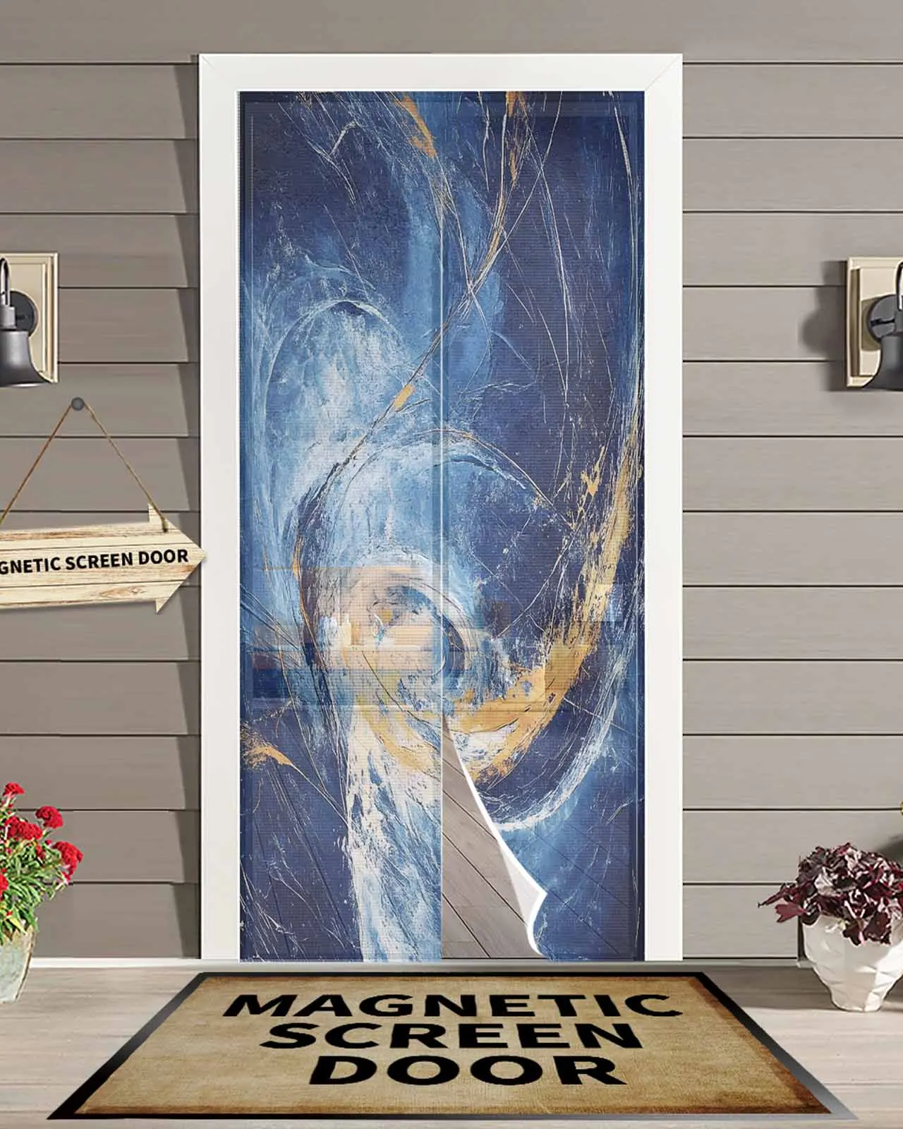 Abstract Blue Theme Magnetic Door Curtain Living Room Bedroom Home Anti-mosquito Screen Door Curtain
Abstract Blue Theme Magnetic Door Curtain Living Room Bedroom Home Anti-mosquito Screen Door Curtain
