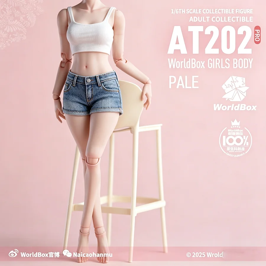 New Worldbox 1/6 AT202/AT202 Pro Upgraded Ver Girl Joint Flexible Body Fat Leg Model 12'' Female Soldier Action Figure Toys
New Worldbox 1/6 AT202/AT202 Pro Upgraded Ver Girl Joint Flexible Body Fat Leg Model 12'' Female Soldier Action Figure Toys