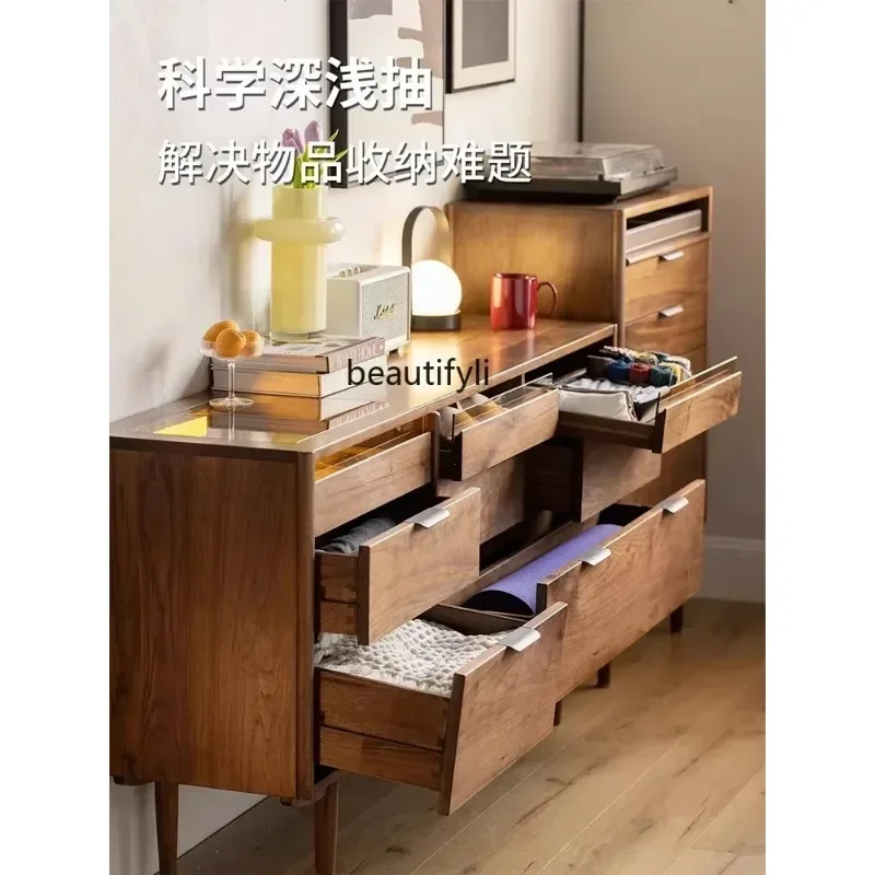 newNorth American black walnut eight-bucket cabinet storage cabinet all solid wood living room locker modern simple bedside cabi
newNorth American black walnut eight-bucket cabinet storage cabinet all solid wood living room locker modern simple bedside cabi