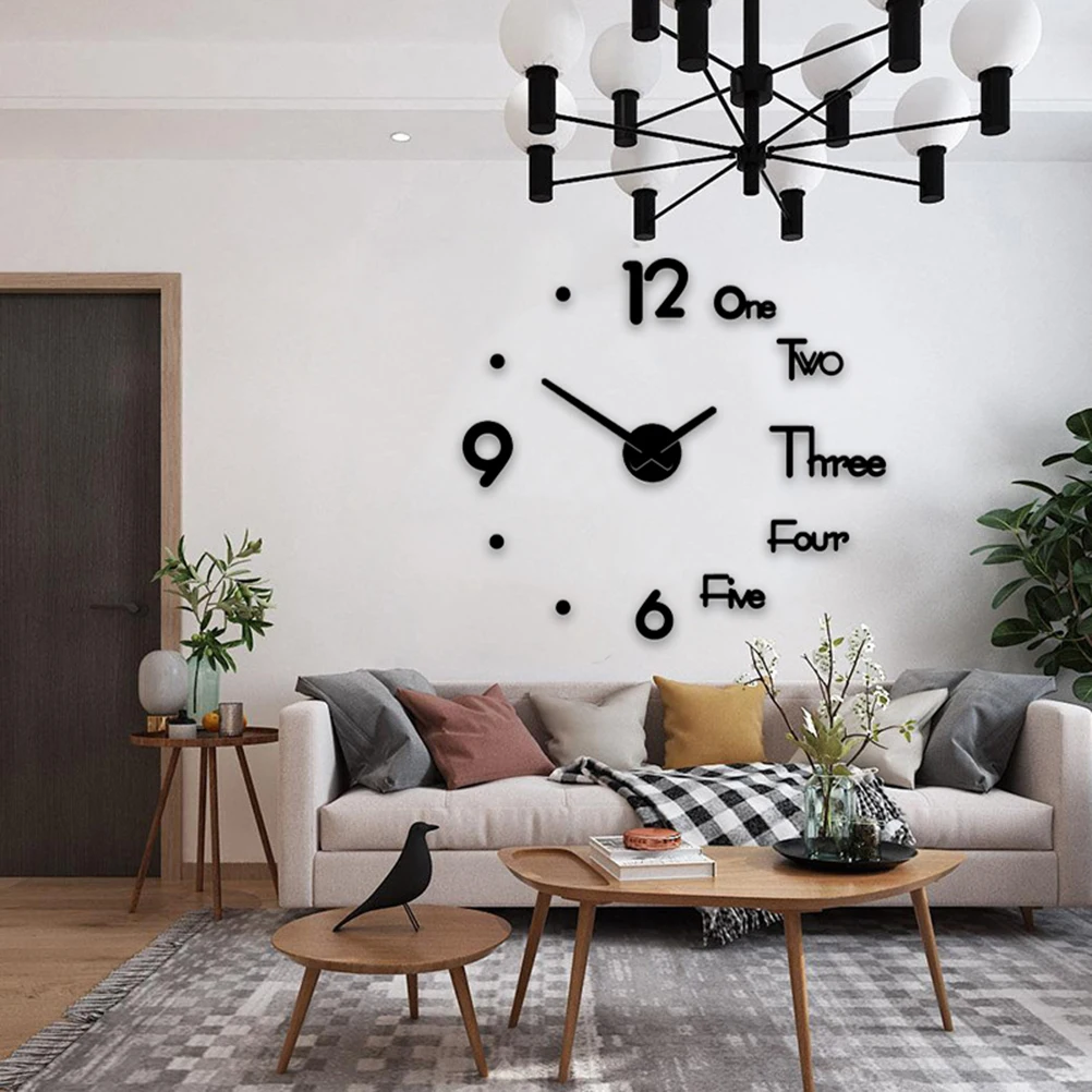 1PC Creative DIY Wall Clock Nordic Style Quartz Wall Hanging Clock Sticker Fashion Decorative Clock for Home Living Room (Black,
1PC Creative DIY Wall Clock Nordic Style Quartz Wall Hanging Clock Sticker Fashion Decorative Clock for Home Living Room (Black,