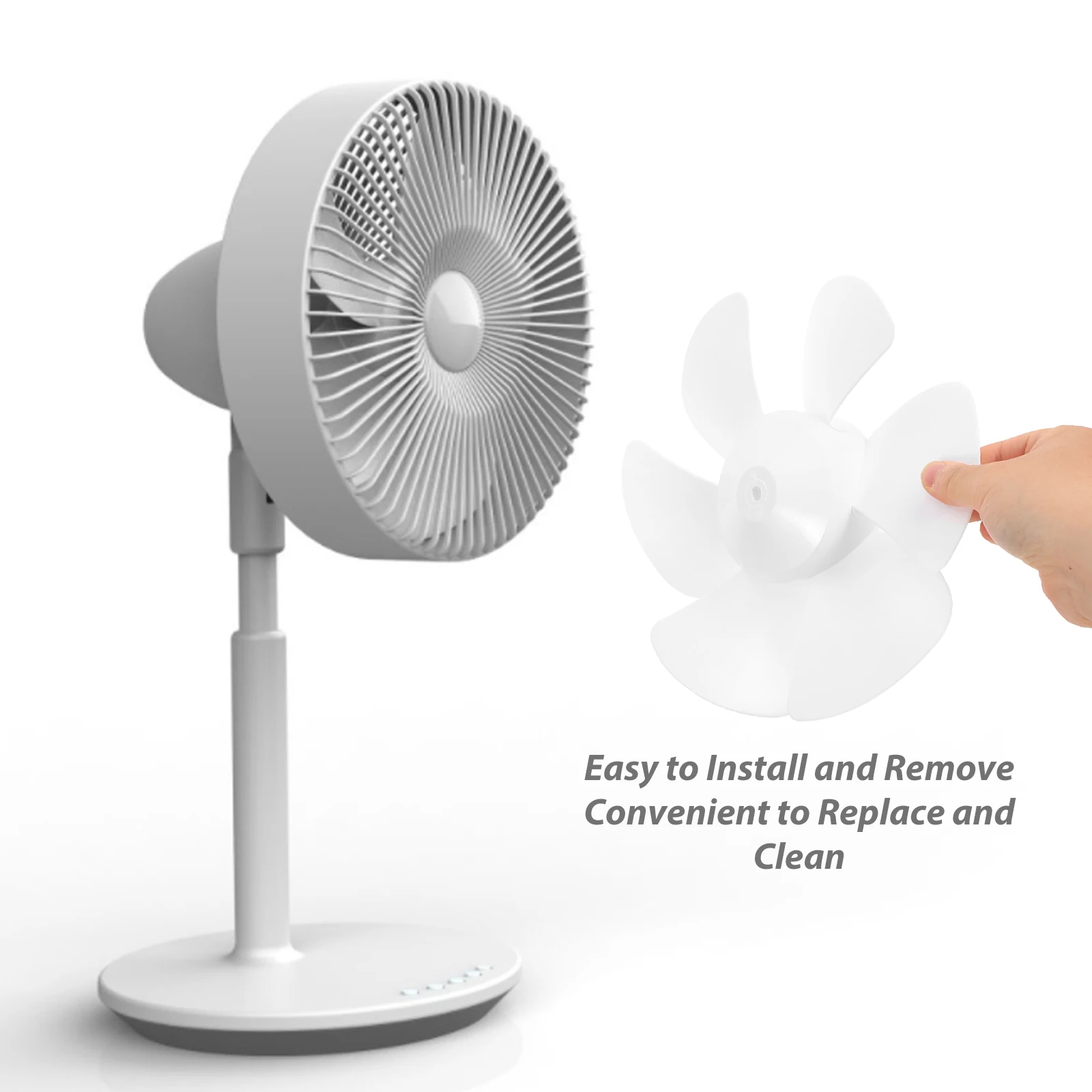 Six Leaf Blade Replacement Parts Sturdy Lightweight Low Noise High Temperature Resistant for Standing Pedestal Table
Six Leaf Blade Replacement Parts Sturdy Lightweight Low Noise High Temperature Resistant for Standing Pedestal Table