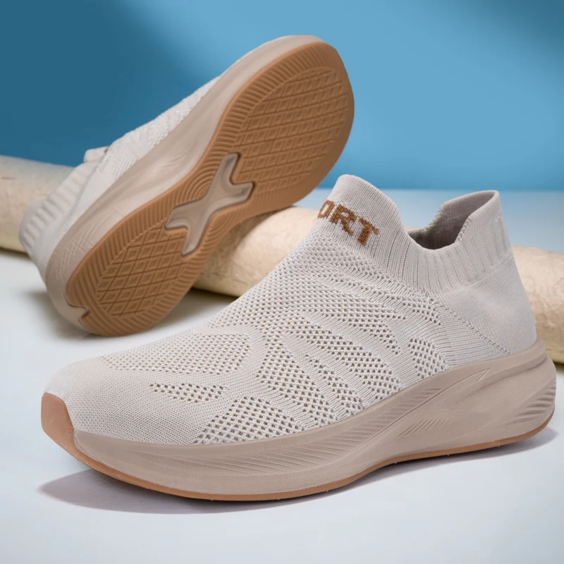 Loose Wide Head Couple Knit Sock Sneakers Soft Sole Daily Walking Shoes
Loose Wide Head Couple Knit Sock Sneakers Soft Sole Daily Walking Shoes