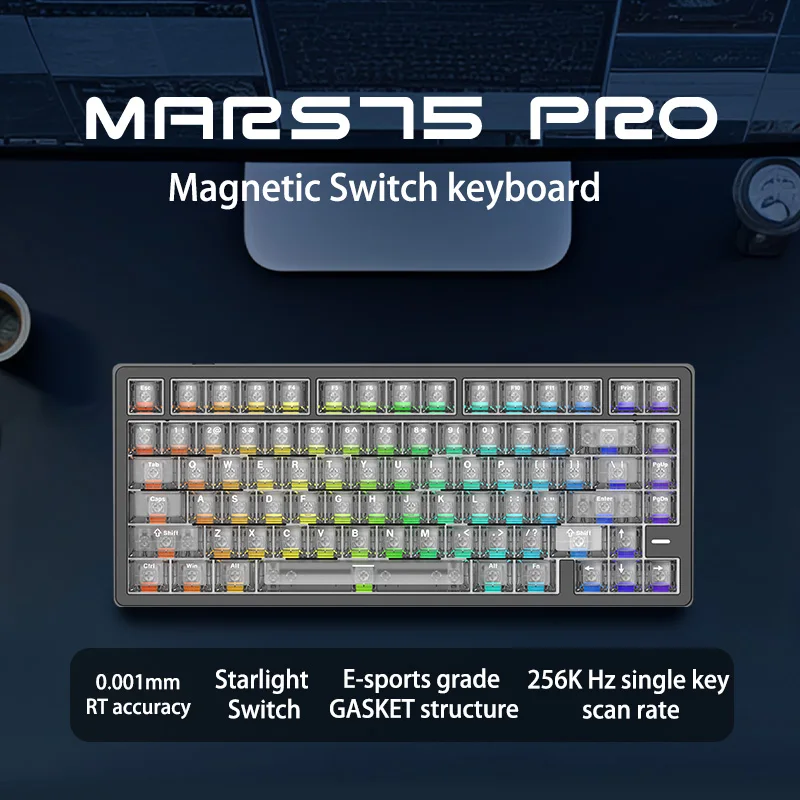 CAROTMAS Mars75/68 pro Magnetic Switch Gaming Keyboard 0.001mm Quick Trigger Mechanical Keyboard Hot Swap SOCD Wried/Wireless/Bt
CAROTMAS Mars75/68 pro Magnetic Switch Gaming Keyboard 0.001mm Quick Trigger Mechanical Keyboard Hot Swap SOCD Wried/Wireless/Bt