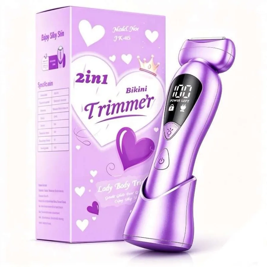 Cordless Electric Razors for Women: Rechargeable Painless Bikini Trimmer for Body Hair - IPX7 Waterproof Shaver Brownish
Cordless Electric Razors for Women: Rechargeable Painless Bikini Trimmer for Body Hair - IPX7 Waterproof Shaver Brownish