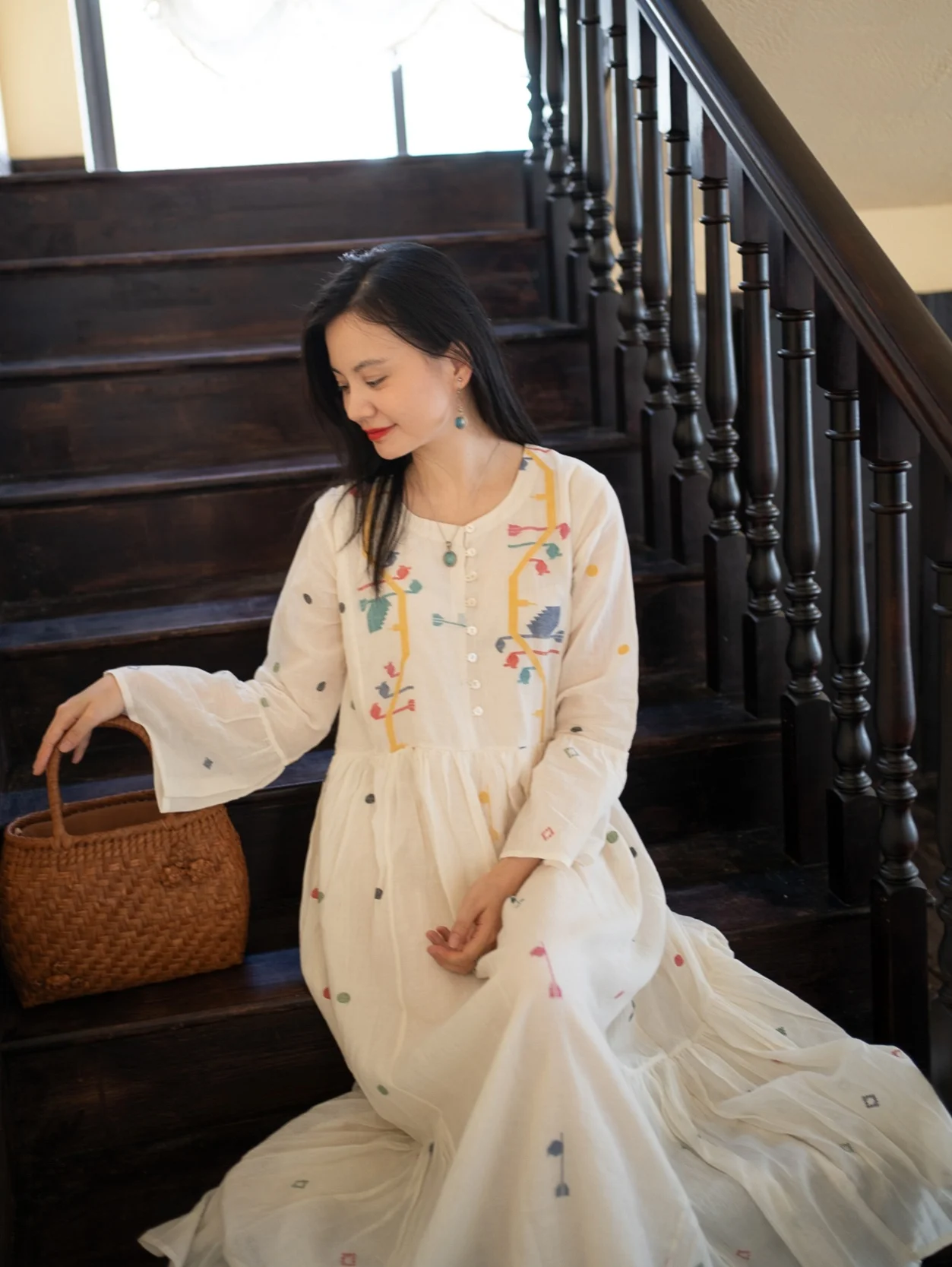 Soft Candy Colored Weave Rainbow Sugar Jani Fairy White Dr Cotton Long Sve round Ne Basic Sle Summer 2024 Women'...
Soft Candy Colored Weave Rainbow Sugar Jani Fairy White Dr Cotton Long Sve round Ne Basic Sle Summer 2024 Women'...