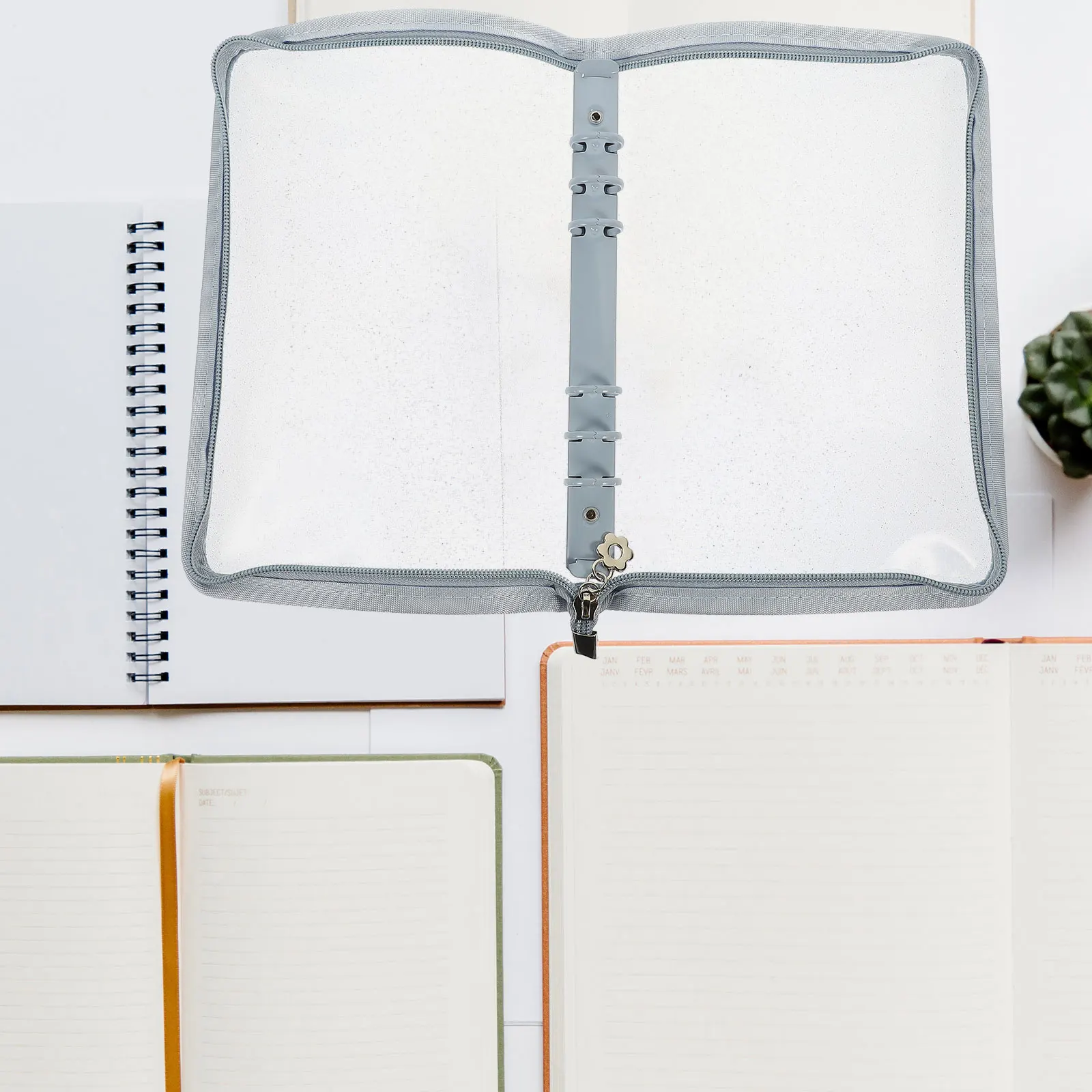 6 ring Binder Notebook Cover A6 Mist Blue PVC Clear Loose leaf Travel Diary Book Shell Easy Clean Anti slip Notebook
6 ring Binder Notebook Cover A6 Mist Blue PVC Clear Loose leaf Travel Diary Book Shell Easy Clean Anti slip Notebook
