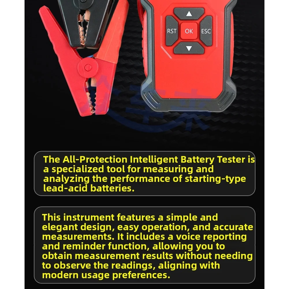 Multifunctional Smart Battery Tester With Voice Announcement For 12V 24V Car Motorcycle Forklift Other Vehicle Batteries Testing
Multifunctional Smart Battery Tester With Voice Announcement For 12V 24V Car Motorcycle Forklift Other Vehicle Batteries Testing