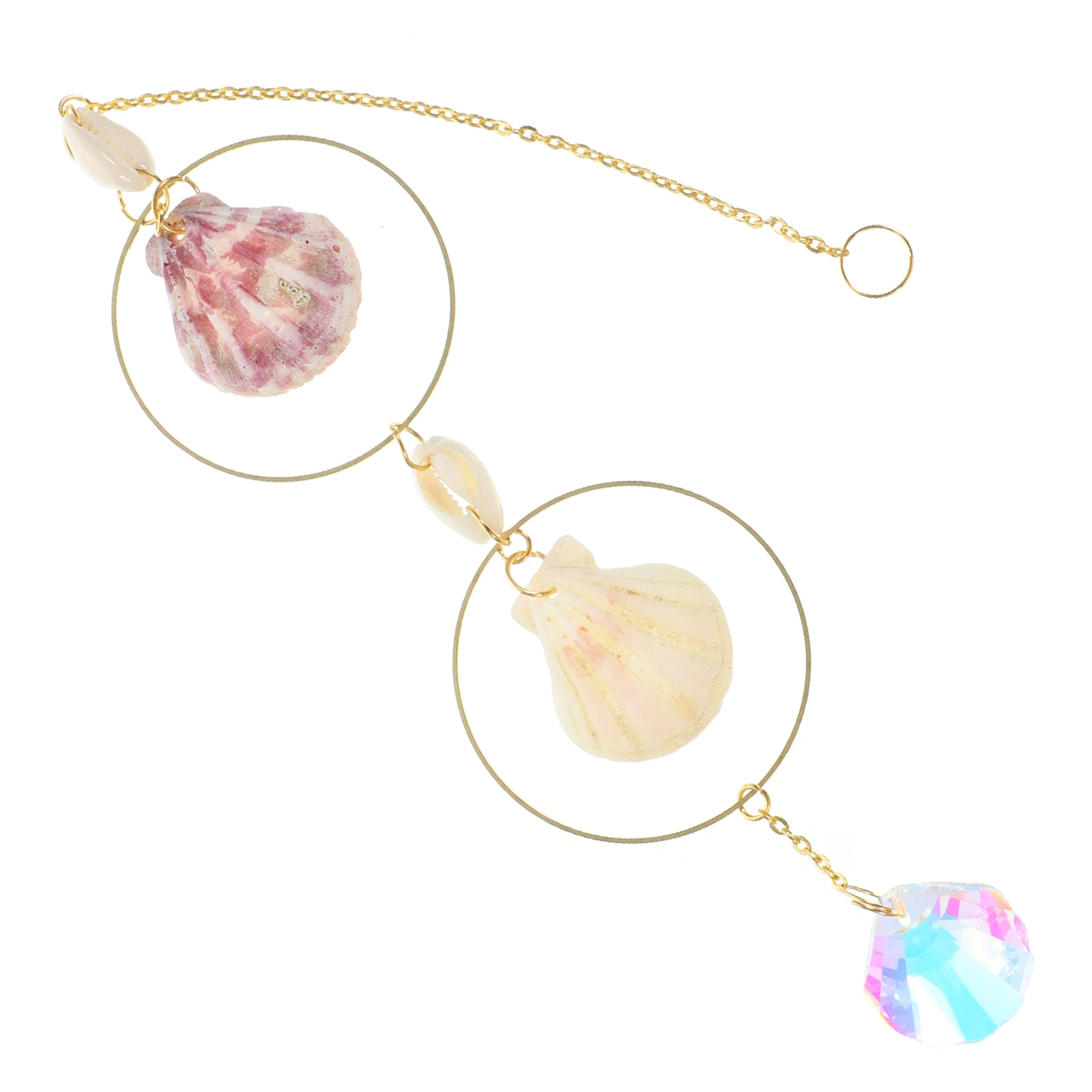 Seashell Suncatcher Hanging Decor Elegant Color Crystal Wind Chimes Material Fine Workmanship Gift Home naments
Seashell Suncatcher Hanging Decor Elegant Color Crystal Wind Chimes Material Fine Workmanship Gift Home naments