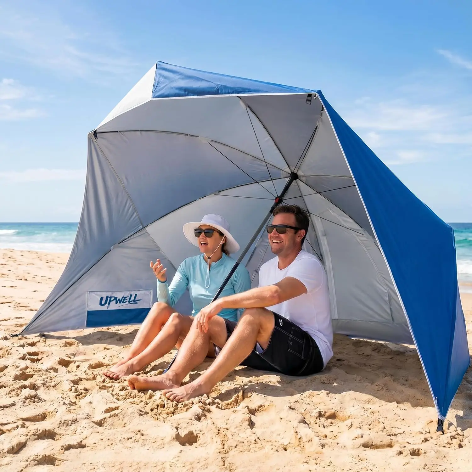 Beach Tent Easy Set Up Canopy Sun Shelter UPF 50+ UV Protection Portable Umbrella Outdoor Sunwall Sand Pockets Fishing Camping Navy
Beach Tent Easy Set Up Canopy Sun Shelter UPF 50+ UV Protection Portable Umbrella Outdoor Sunwall Sand Pockets Fishing Camping Navy