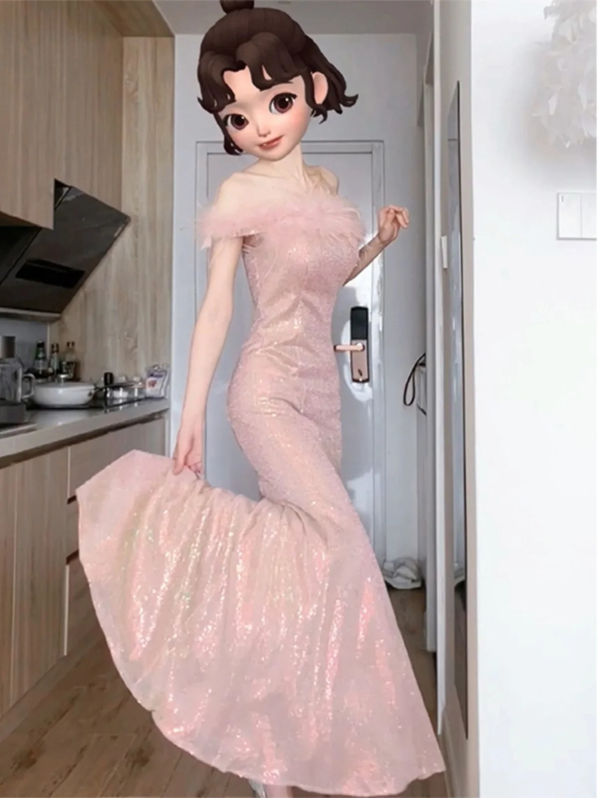 Элегантное длинное вечернее платье Fibone для женщин: роскошное свадебное, церемониальное, помолвочное или для ведущих мероприятий
Элегантное длинное вечернее платье Fibone для женщин: роскошное свадебное, церемониальное, помолвочное или для ведущих мероприятий