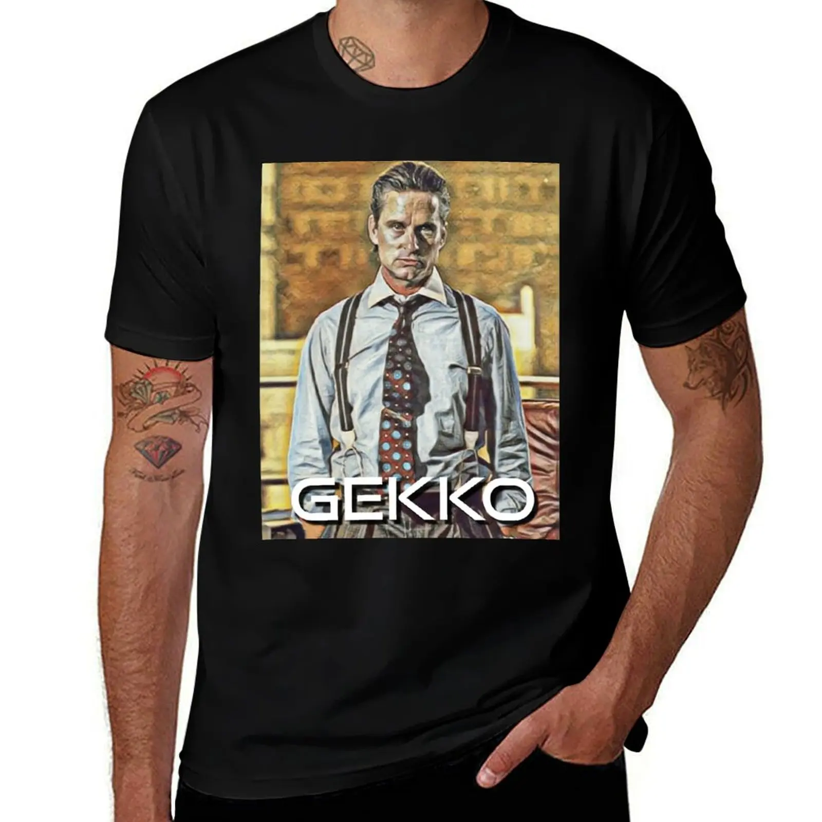Gordon Gekko by Michael Douglas T-Shirt t shirt men 100% cotton luxury brand cotton t shirt man T-Shirt
Gordon Gekko by Michael Douglas T-Shirt t shirt men 100% cotton luxury brand cotton t shirt man T-Shirt
