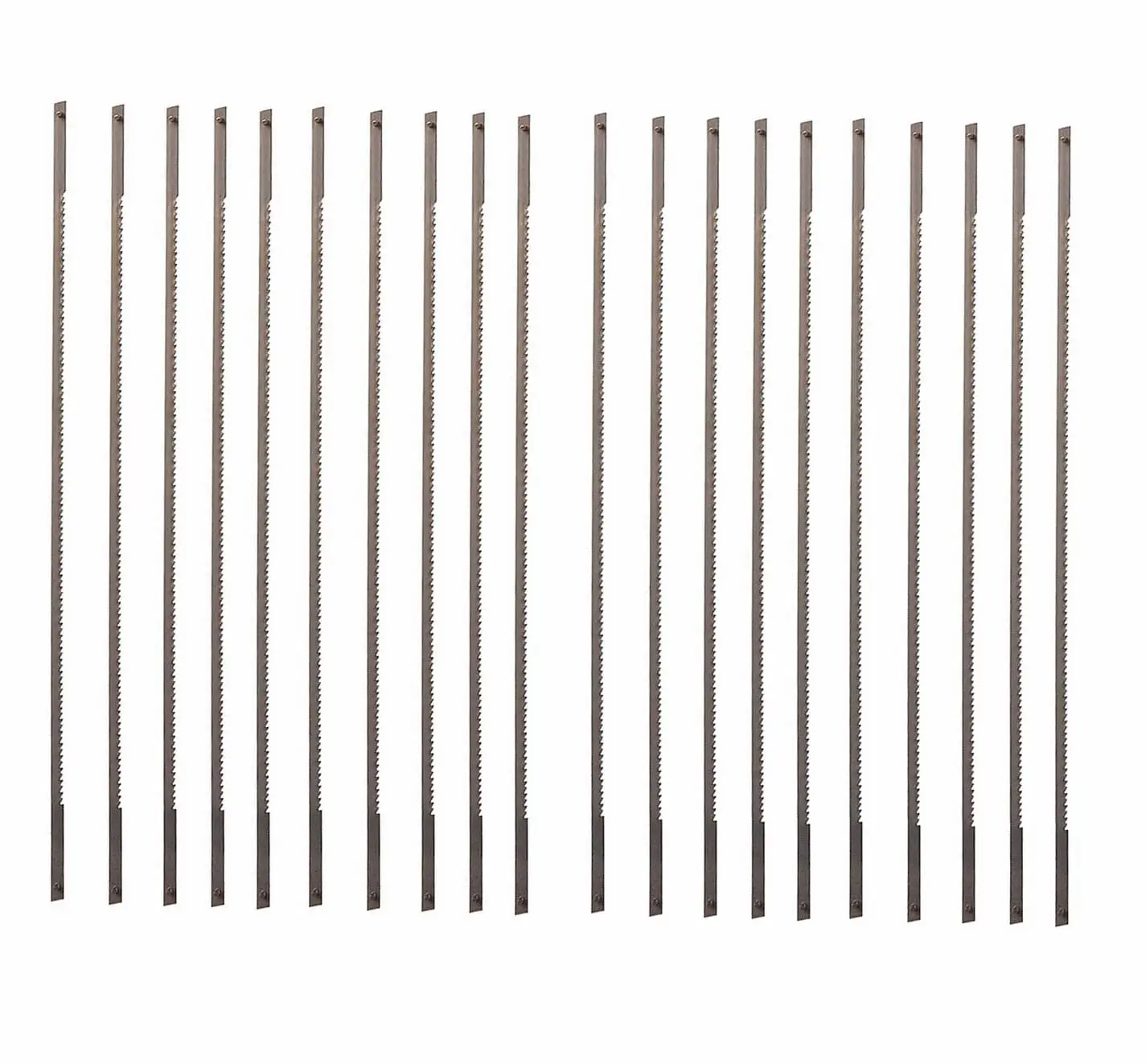 Coping Saw Blades for Metal Cutting, 6-1/2 Inch, 24TPI - 20 Pack
Coping Saw Blades for Metal Cutting, 6-1/2 Inch, 24TPI - 20 Pack