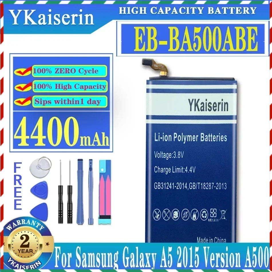 YKaiserin EB-BA500ABE 4400mah Replacement Battery For Samsung Galaxy A5 2015 Version A500 A5000 Batteria
YKaiserin EB-BA500ABE 4400mah Replacement Battery For Samsung Galaxy A5 2015 Version A500 A5000 Batteria