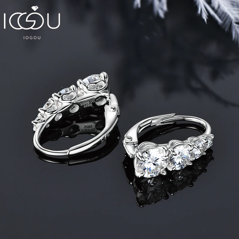 All Moissanite Hoops Luxury Earrings for Women 925 Sterling Silver Wedding Daily Wear Jewelry 6.5mm&5.5mm&4mm Round Lad Diamond
All Moissanite Hoops Luxury Earrings for Women 925 Sterling Silver Wedding Daily Wear Jewelry 6.5mm&5.5mm&4mm Round Lad Diamond