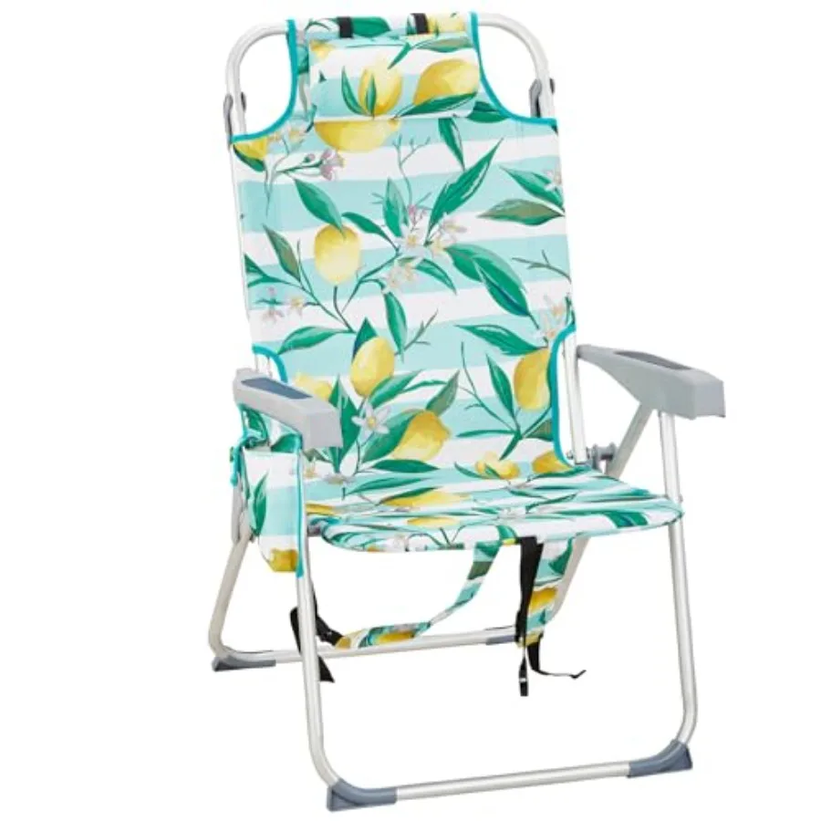 Aluminum Backpack Beach Chair for Adults: Portable Lightweight Reclining Beach Chair in Gray with Headrest Side Pocket Lay Flat
Aluminum Backpack Beach Chair for Adults: Portable Lightweight Reclining Beach Chair in Gray with Headrest Side Pocket Lay Flat