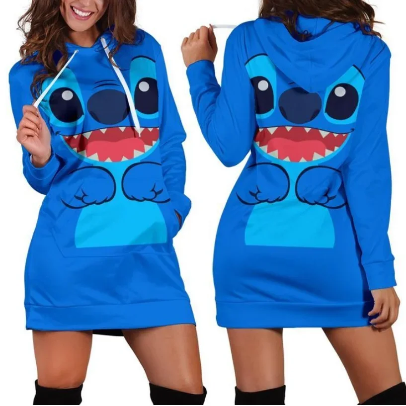 2024 New Stitch Hoodie Dress Sweater Fashion Disney Women's Dress Sweatshirt Dress 3d Allover Printed Hoodie for Women
2024 New Stitch Hoodie Dress Sweater Fashion Disney Women's Dress Sweatshirt Dress 3d Allover Printed Hoodie for Women