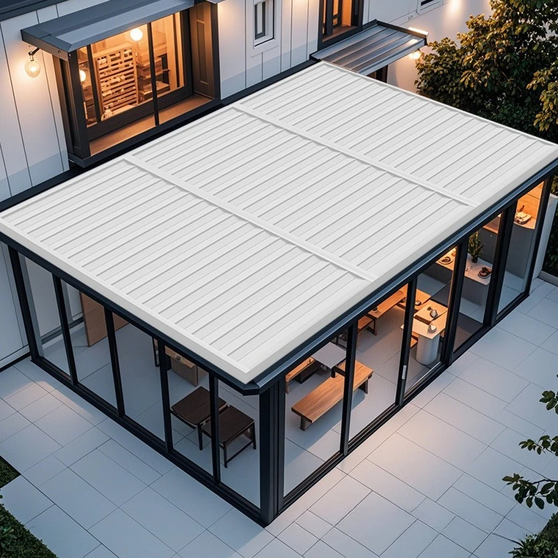 Sun room shading top curtain, aluminum alloy ceiling curtain, electric telescopic outdoor heat insulation ceiling curtain
Sun room shading top curtain, aluminum alloy ceiling curtain, electric telescopic outdoor heat insulation ceiling curtain