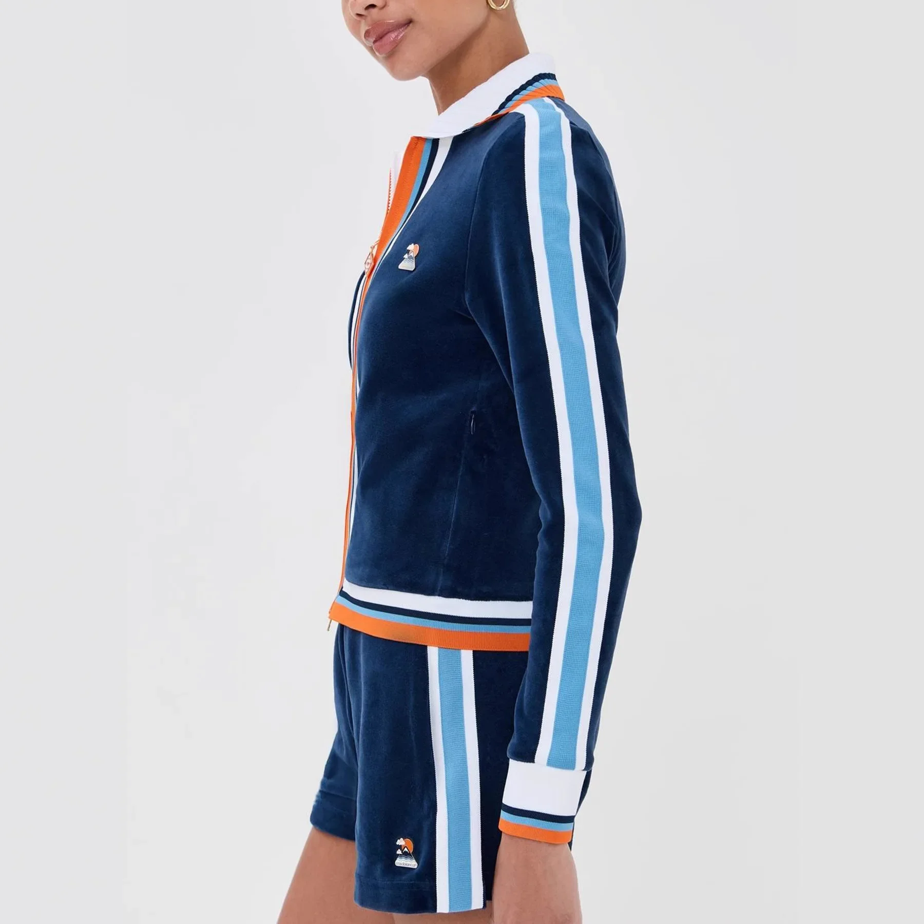 Lapel Knitted Women's Top Coat Slim Velvet Suit Women's Clothing Women's Sports and Casual Zipper
Lapel Knitted Women's Top Coat Slim Velvet Suit Women's Clothing Women's Sports and Casual Zipper