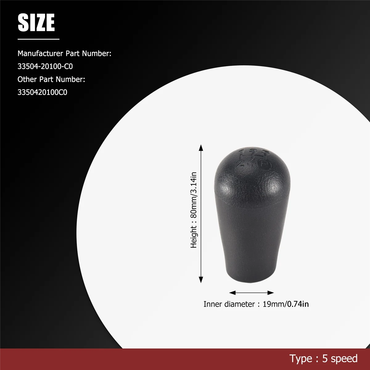 5 Speed Manual Car Gear Shift Knob Shifter Lever for Toyota 1996-2001 4Runner 1995-2004 Tacomacar
5 Speed Manual Car Gear Shift Knob Shifter Lever for Toyota 1996-2001 4Runner 1995-2004 Tacomacar