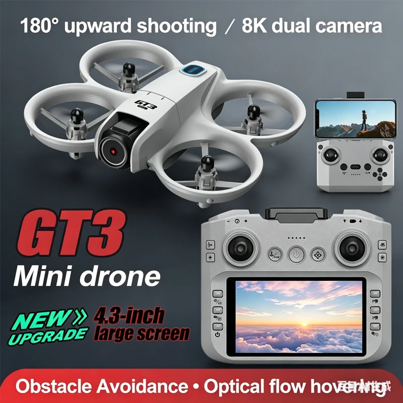 Mini Drone 2026 GT3/GT3 MAX Drone 8K HD Remote Control Headless Mode Helicopter 360° Flip Quadcopter Toys Fors Kid Toy Gifts
Mini Drone 2026 GT3/GT3 MAX Drone 8K HD Remote Control Headless Mode Helicopter 360° Flip Quadcopter Toys Fors Kid Toy Gifts