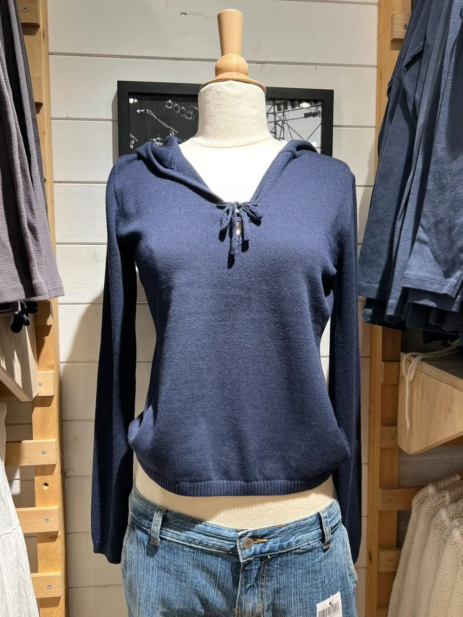 New Navy Hooded Sweaters Woman Autumn Lace-up Long Sleeve Slim Jumpers American Vintage Cotton Solid Pullover 2024 Y2k New Top
New Navy Hooded Sweaters Woman Autumn Lace-up Long Sleeve Slim Jumpers American Vintage Cotton Solid Pullover 2024 Y2k New Top