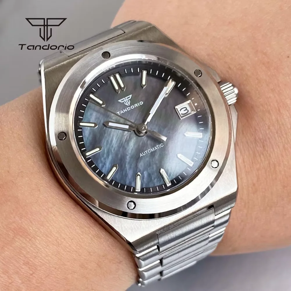 Tandorio Mechanical NH35 Sapphire Fashion 40mm Men Automatic Stainless Steel Watch Date Lume Business Wristwatch Dive Watches
Tandorio Mechanical NH35 Sapphire Fashion 40mm Men Automatic Stainless Steel Watch Date Lume Business Wristwatch Dive Watches