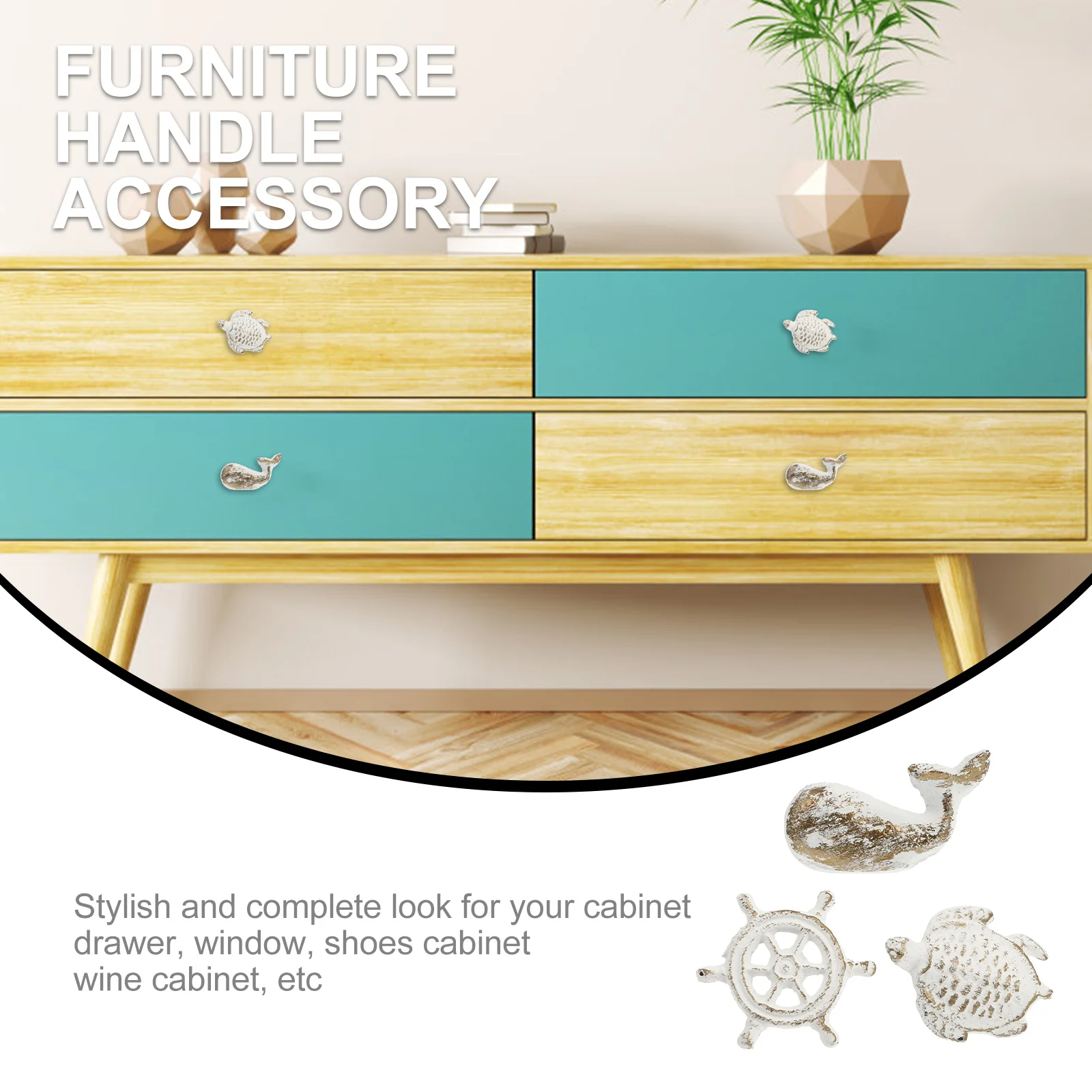 1 set Ocean Style Cabinet Handles Sea Themed Iron Craft Pulls Decorative Drawer Knobs Replacement For Home Wardrobe Cupboard
1 set Ocean Style Cabinet Handles Sea Themed Iron Craft Pulls Decorative Drawer Knobs Replacement For Home Wardrobe Cupboard