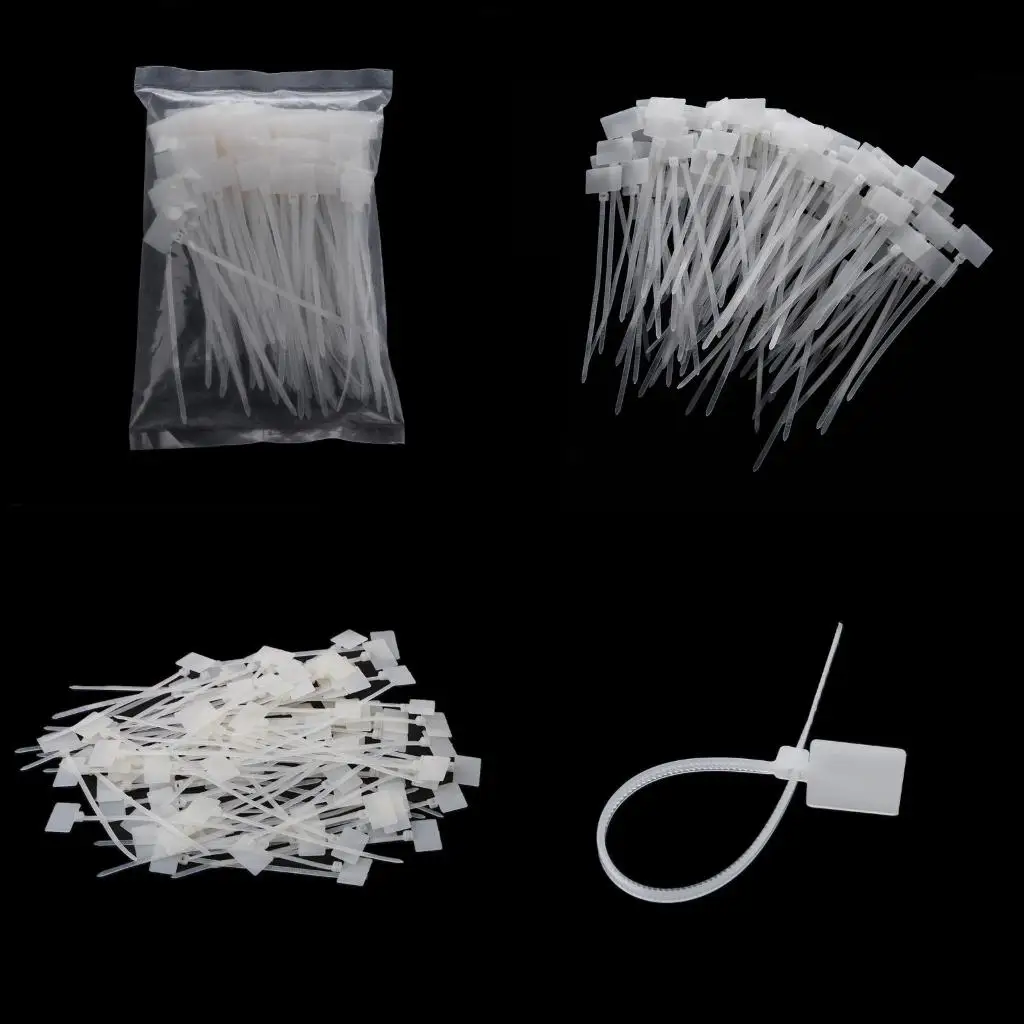 100 Pcs White Plastic Nylon Mark Tags Label Sticker Cable Zip Ties 2x11cm high quality
100 Pcs White Plastic Nylon Mark Tags Label Sticker Cable Zip Ties 2x11cm high quality