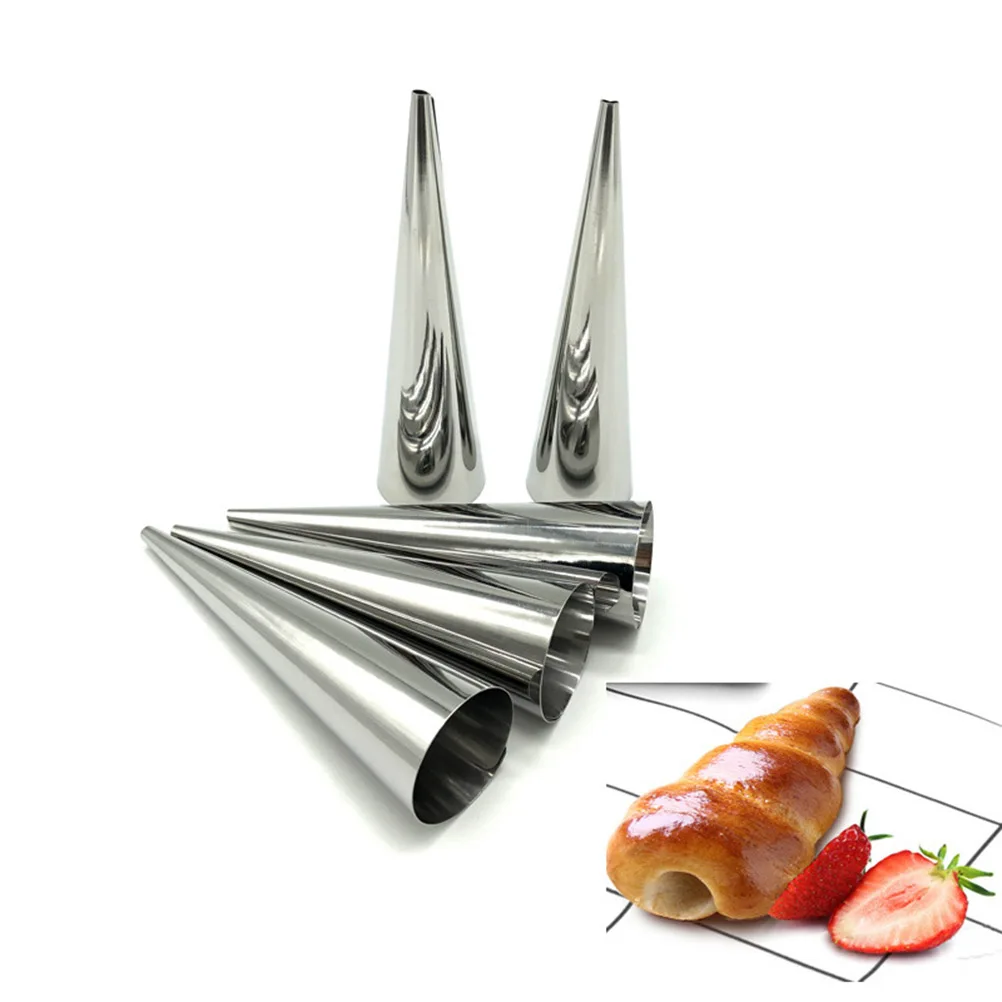 18 Pcs Stainless Steel Croissant Mold Reusable Baking Tool Cannoli Tube Easy to Clean Pastry Mold for Home Hotel Bakery
18 Pcs Stainless Steel Croissant Mold Reusable Baking Tool Cannoli Tube Easy to Clean Pastry Mold for Home Hotel Bakery