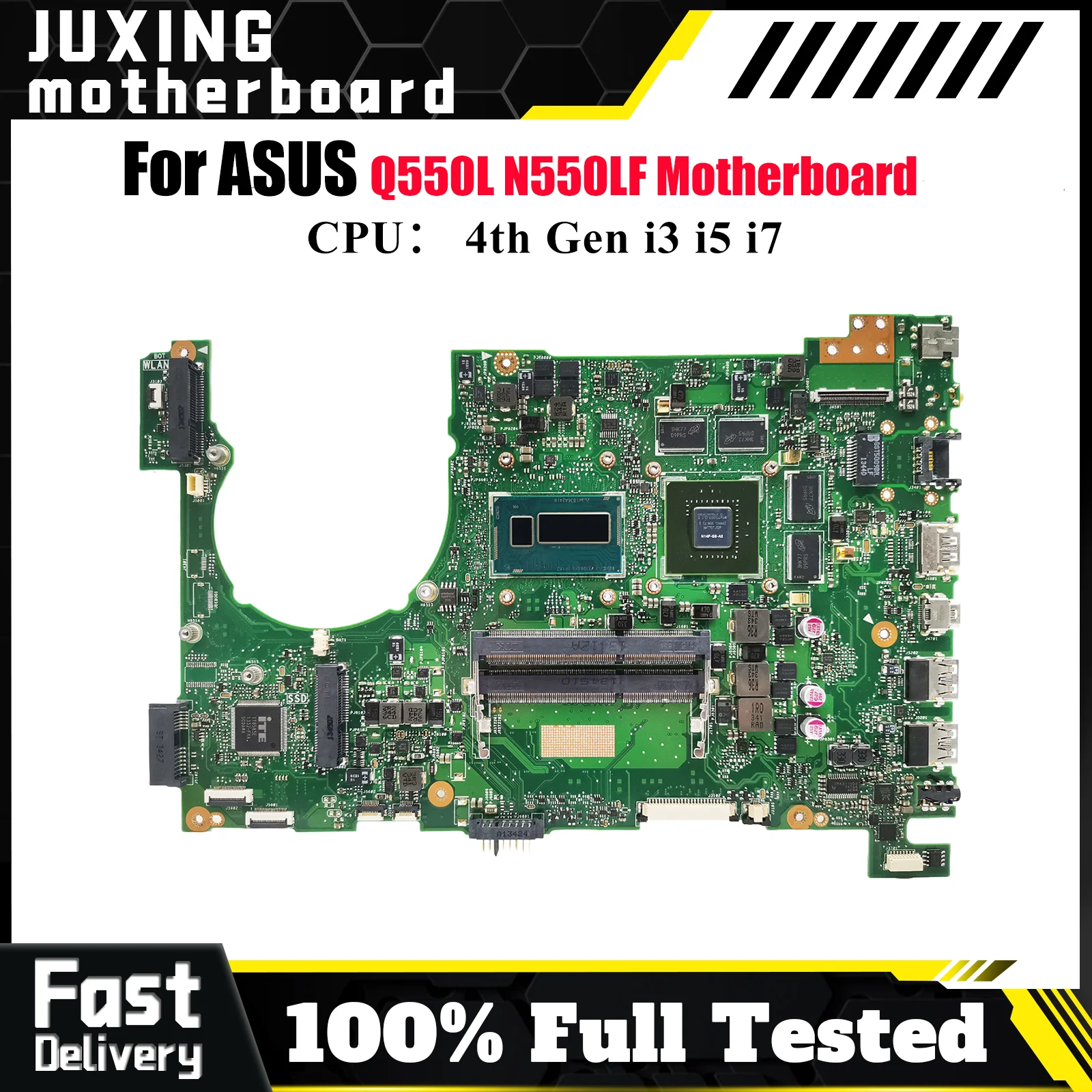 N550LF Материнская плата для ноутбука ASUS ROG N550L Q550L N550LF Материнская плата для ноутбука с процессором i3 i5 i7 100% тестирование ОК быстрая доставка stk
N550LF Материнская плата для ноутбука ASUS ROG N550L Q550L N550LF Материнская плата для ноутбука с процессором i3 i5 i7 100% тестирование ОК быстрая доставка stk